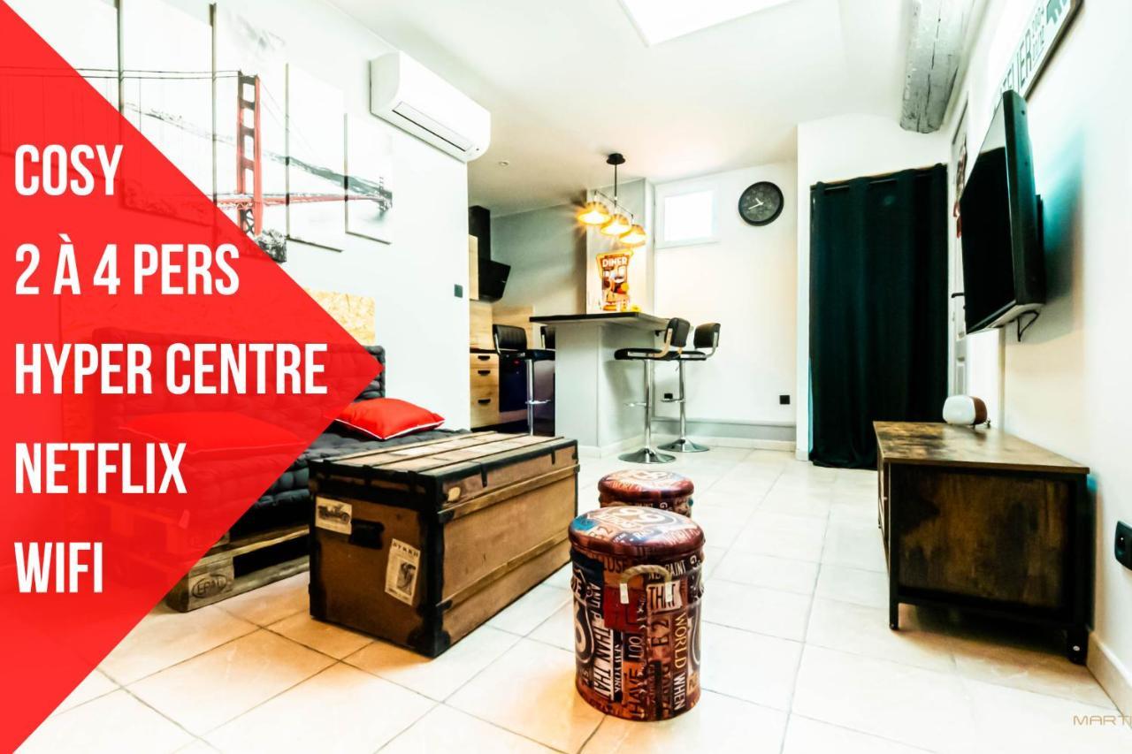 Centre Historique - Free Parking - Self Checkin - Wifi - Industriel - Sleepntripbeziers Apartment Екстериор снимка